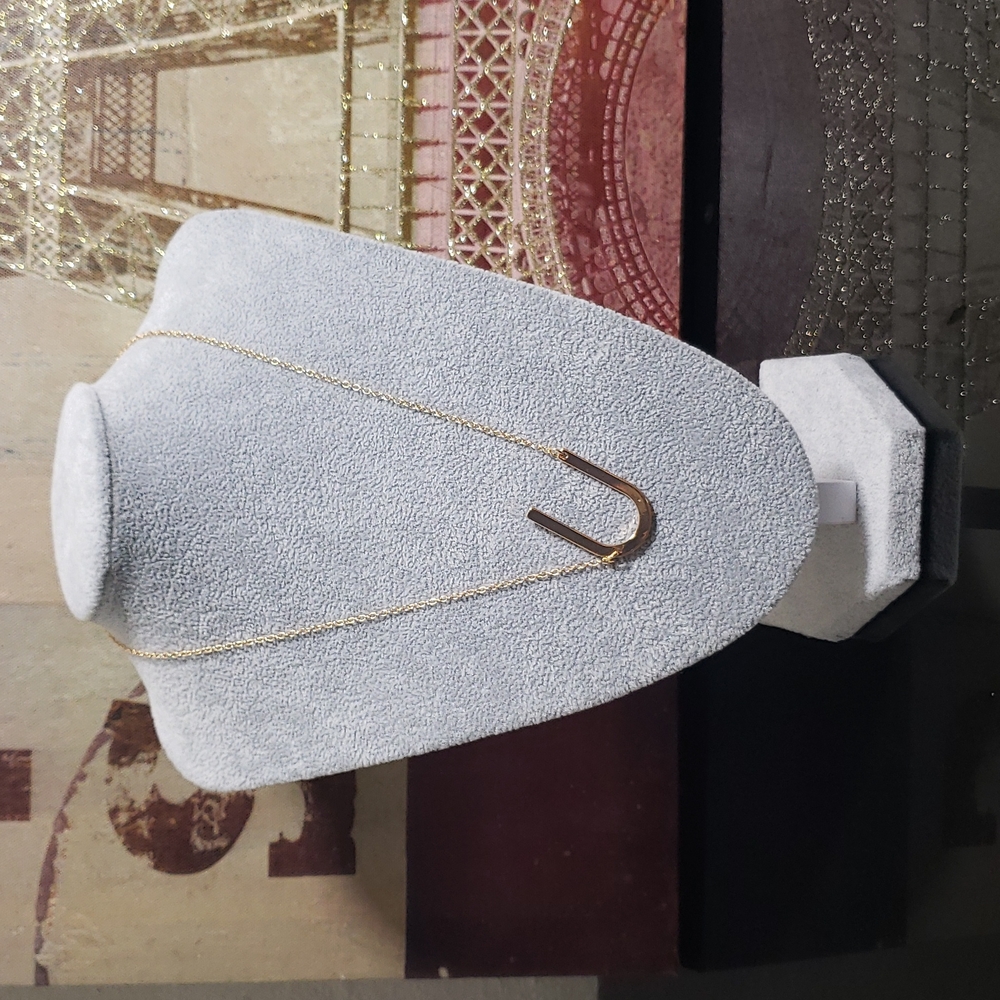 Letter U - Letter Pendant Fashion Necklace